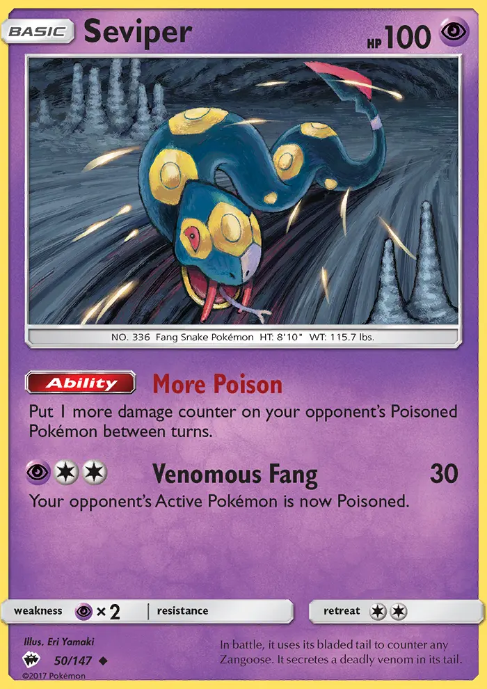 Seviper 50 — Burning Shadows 50, Normal finish
