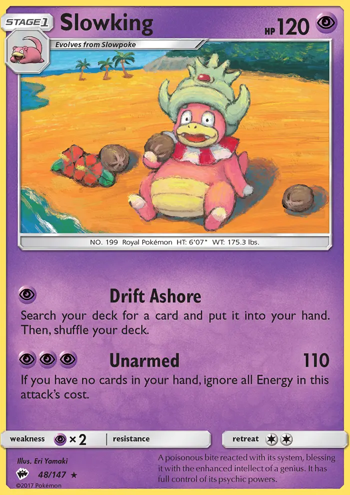 Slowking 48 — Burning Shadows 48, Normal finish