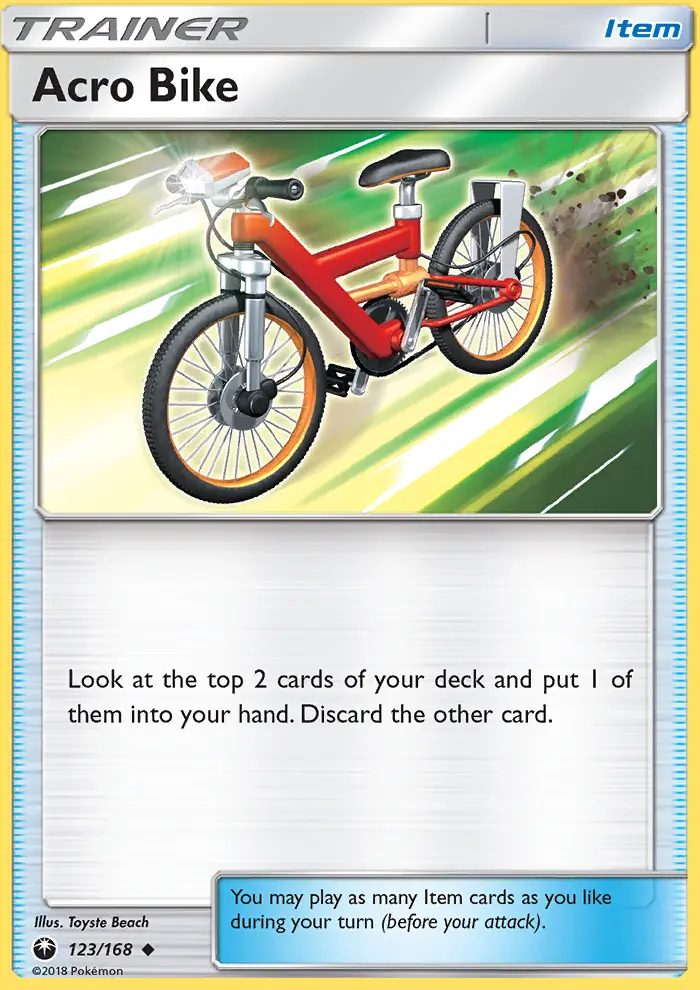 Acro Bike 123 card from Celestial Storm