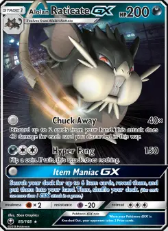 Alolan Raticate-GX — Celestial Storm #85