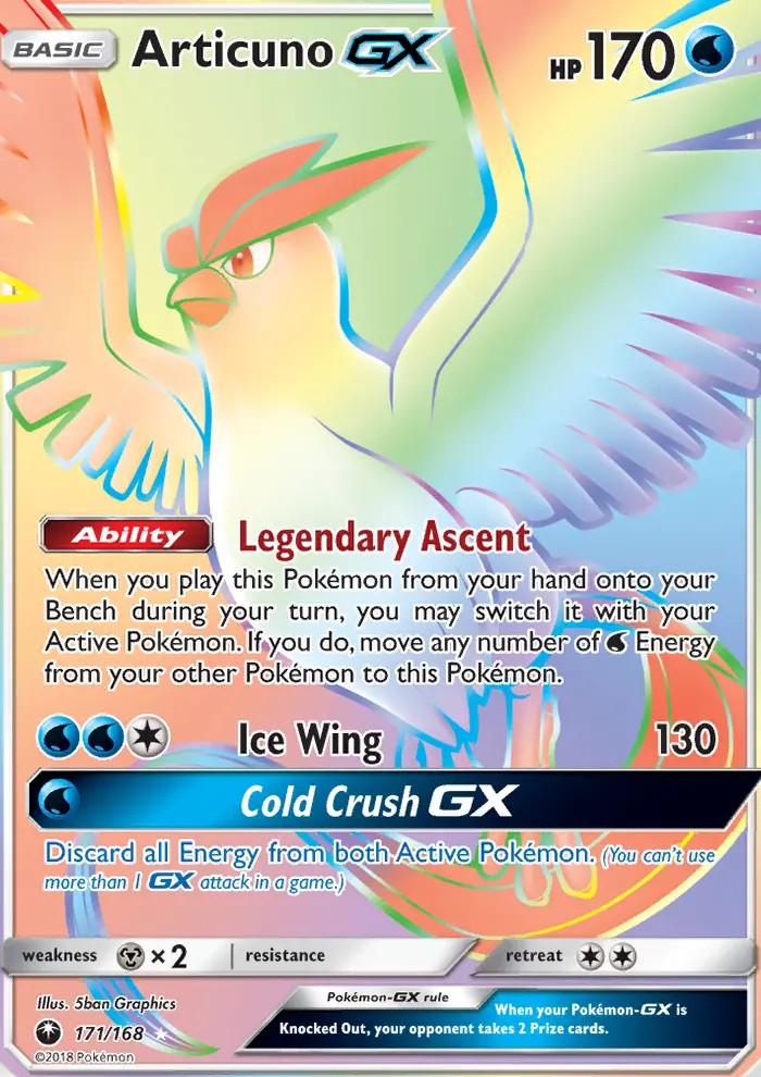 Articuno-GX 171 — Celestial Storm 171, Holofoil finish