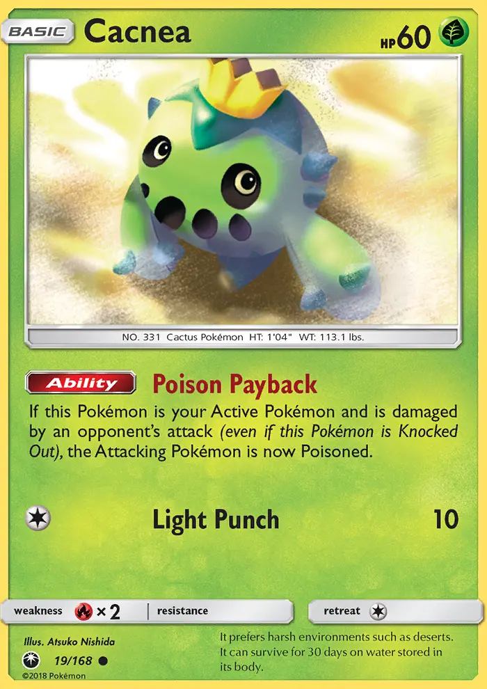 Cacnea 19 card from Celestial Storm