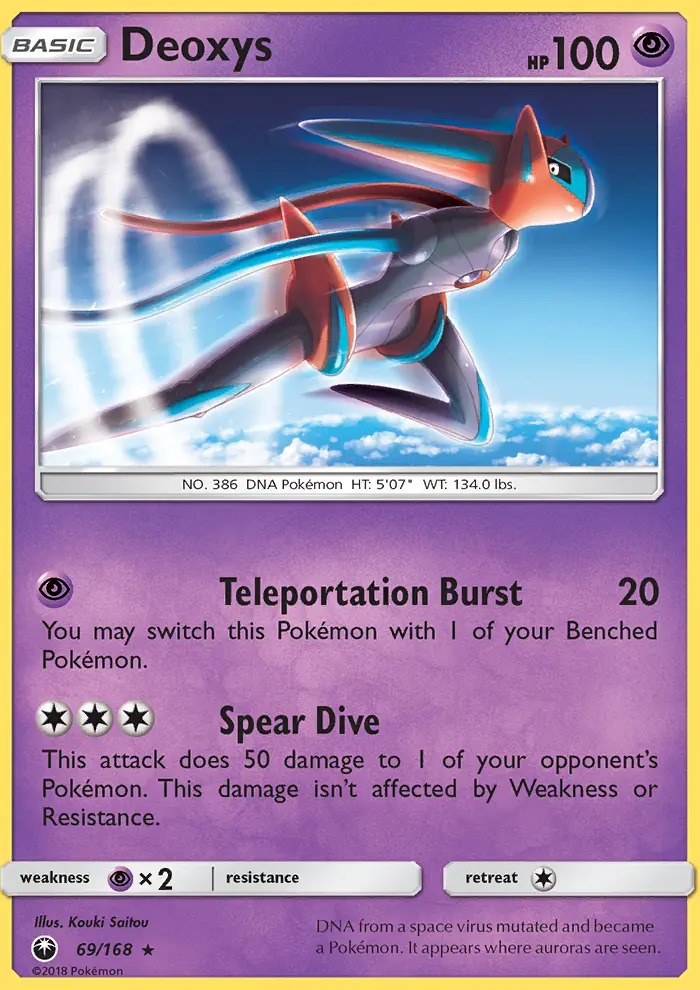 Deoxys 69 card from Celestial Storm