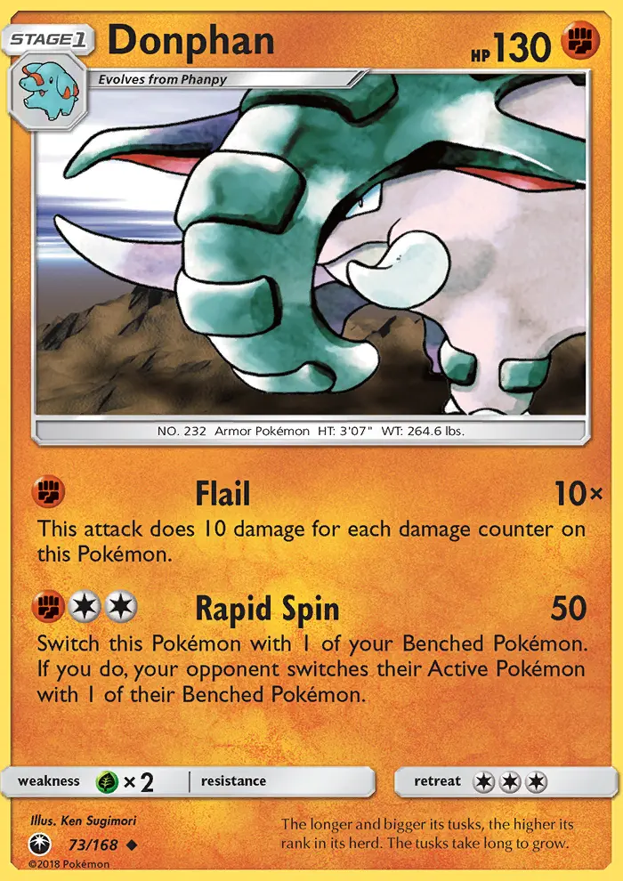 Donphan 73 — Celestial Storm 73, Normal finish