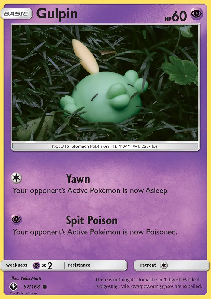 Gulpin 57 card from Celestial Storm