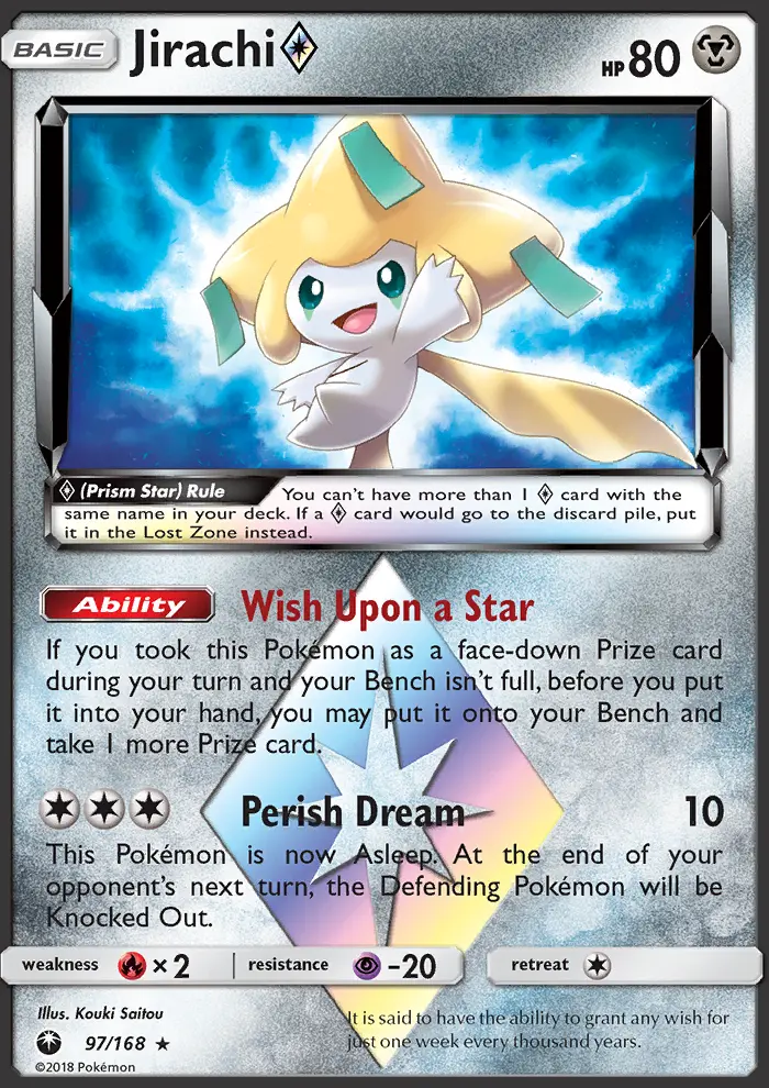Jirachi ◇ 97 — Celestial Storm 97, Holofoil finish