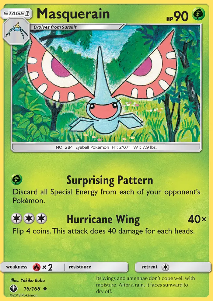 Masquerain 16 card from Celestial Storm