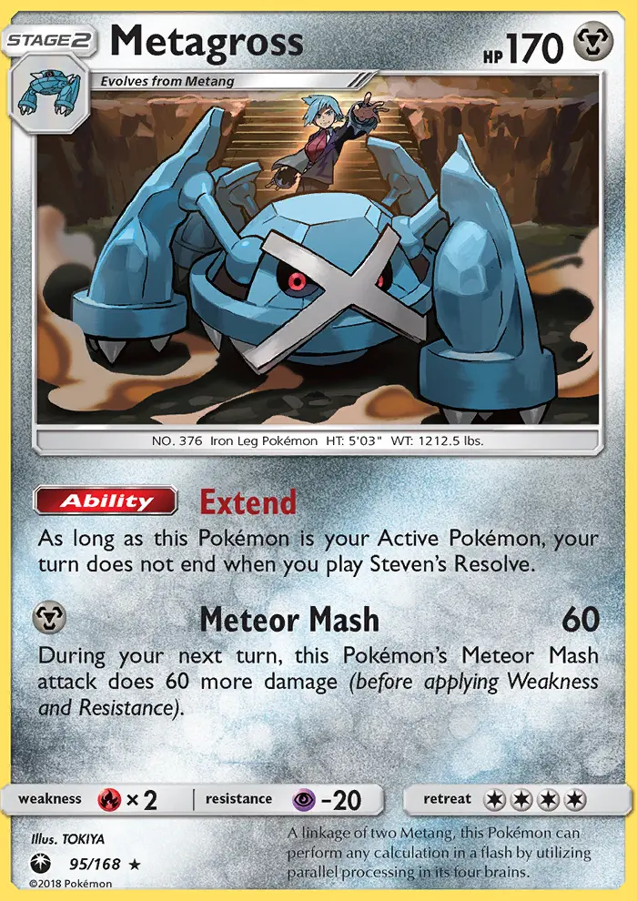 Metagross 95 — Celestial Storm 95, Holofoil finish
