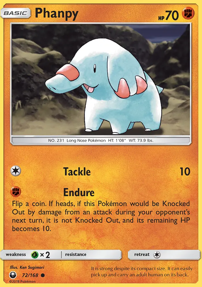 Phanpy 72 — Celestial Storm 72, Normal finish