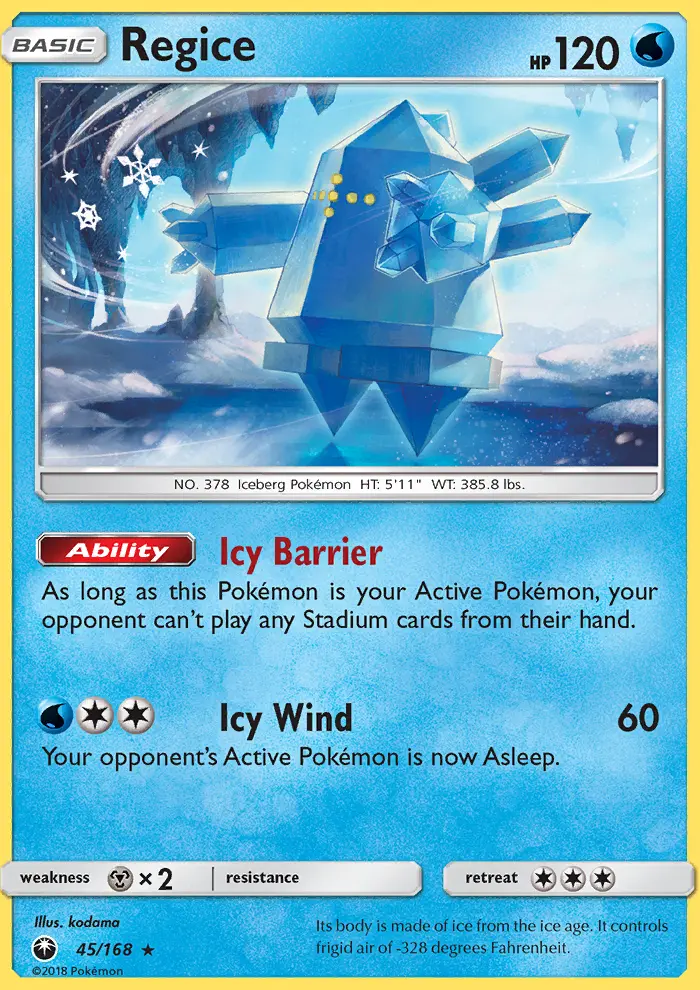 Regice 45 — Celestial Storm 45, Normal finish