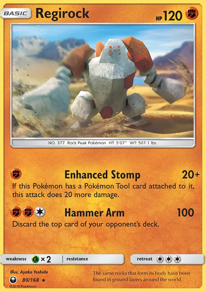 Regirock 80 — Celestial Storm 80, Normal finish