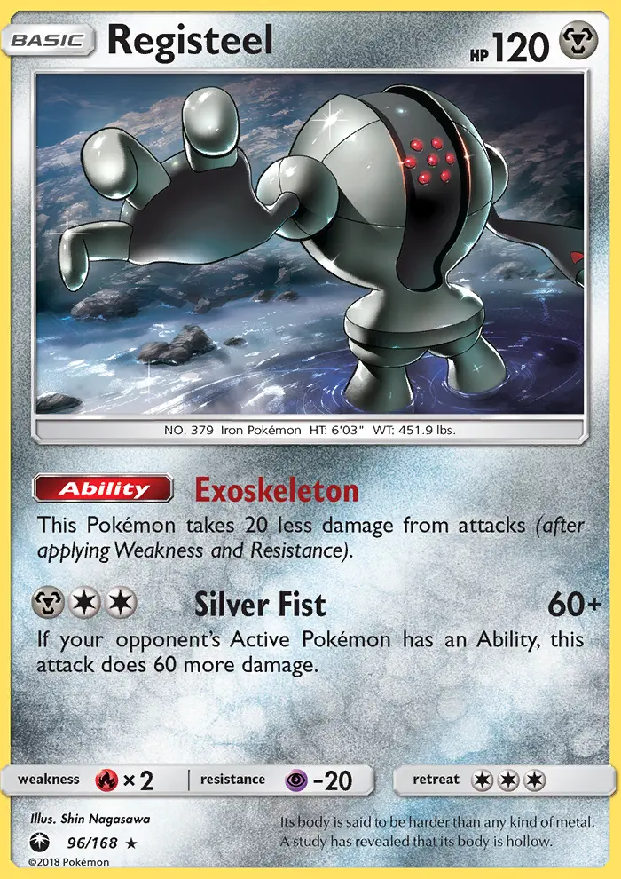 Registeel 96 card from Celestial Storm