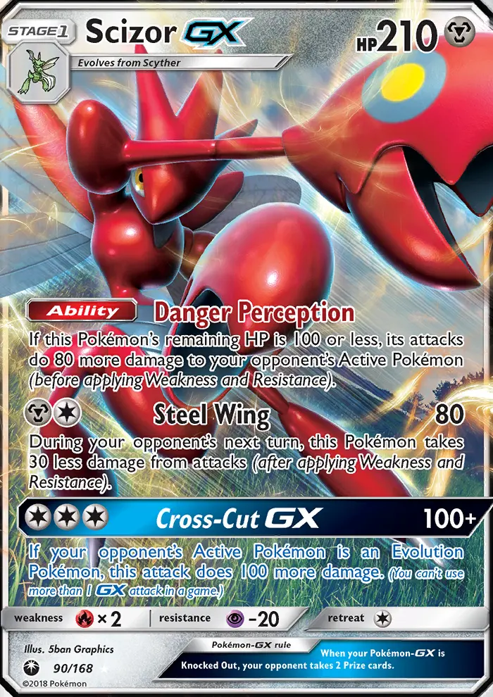 Scizor-GX 90 — Celestial Storm 90, Holofoil finish