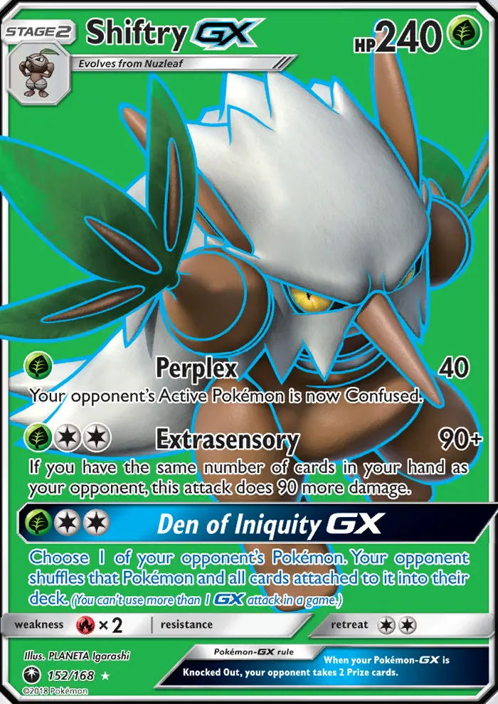 Shiftry-GX 152 — Celestial Storm 152, Holofoil finish