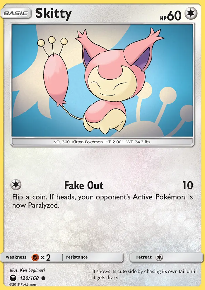 Skitty 120 card from Celestial Storm