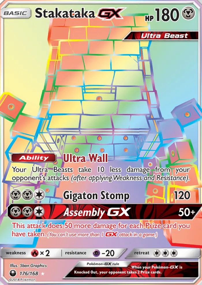 Stakataka-GX 176 card from Celestial Storm