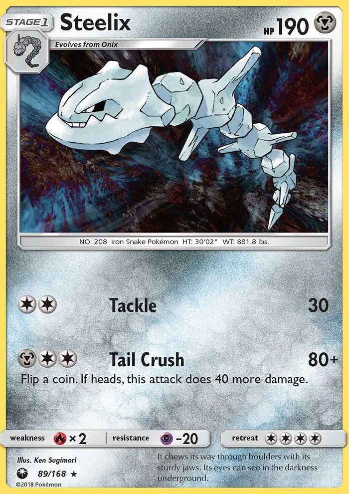 Steelix 89 — Celestial Storm 89, Holofoil finish