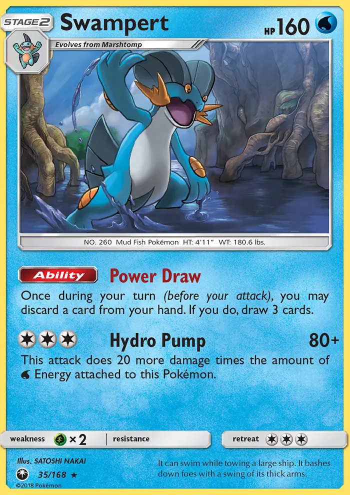Swampert 35 card from Celestial Storm