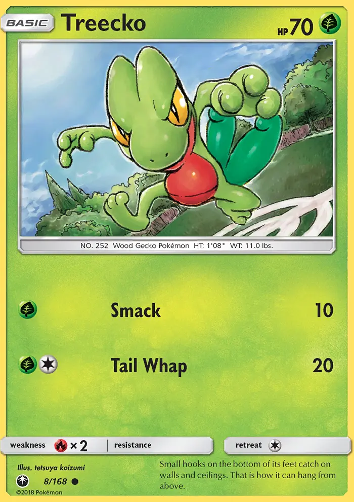 Treecko 8 — Celestial Storm 8, Normal finish