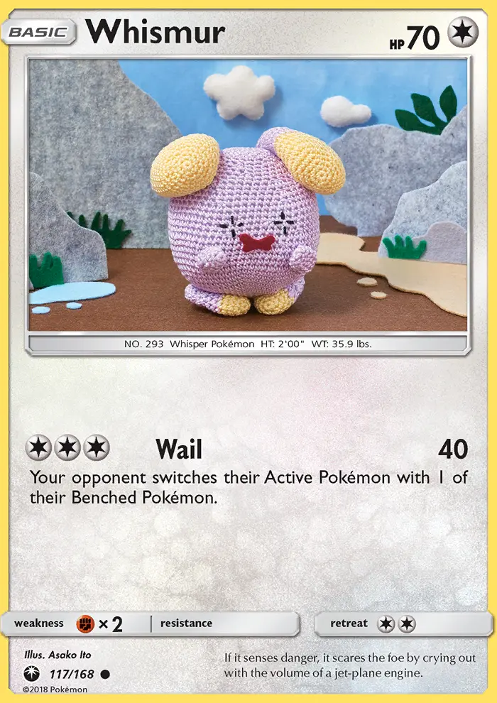 Whismur 117 card from Celestial Storm