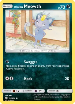 Alolan Meowth — Cosmic Eclipse #128