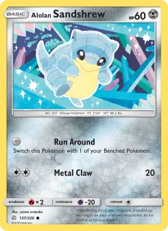 Alolan Sandshrew — Cosmic Eclipse #137