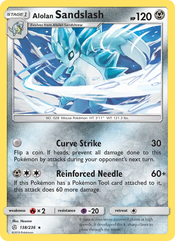Alolan Sandslash 138 — Cosmic Eclipse 138, Normal finish