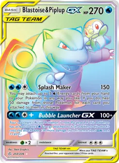 Blastoise & Piplup-GX — Cosmic Eclipse #253