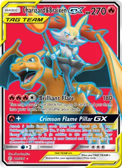 Charizard & Braixen-GX — Cosmic Eclipse #212