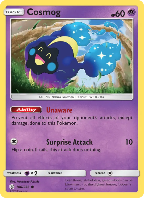 Cosmog 100 card from Cosmic Eclipse