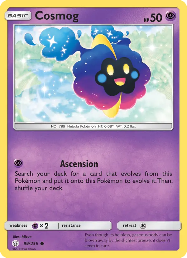 Cosmog 99 — Cosmic Eclipse 99, Normal finish