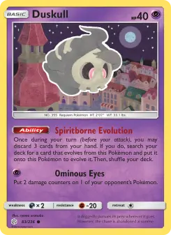 Duskull — Cosmic Eclipse 83