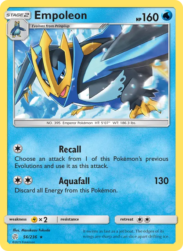 Empoleon 56 card from Cosmic Eclipse