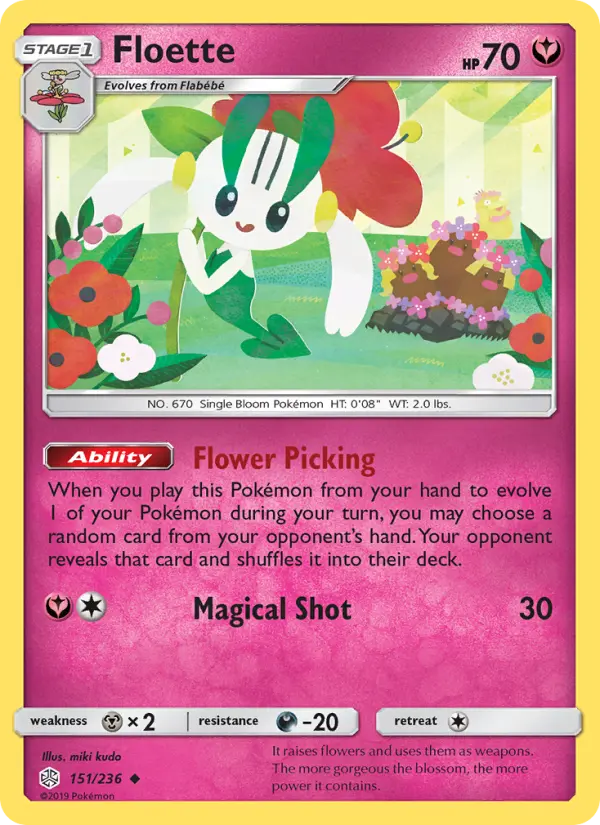 Floette 151 card from Cosmic Eclipse