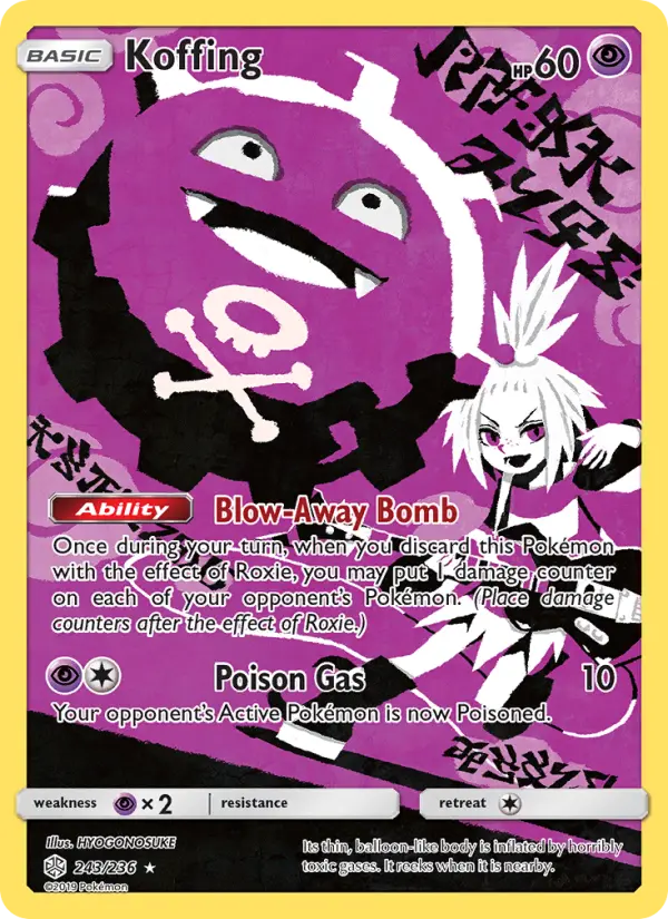 Koffing 243 — the most expensive Koffing card