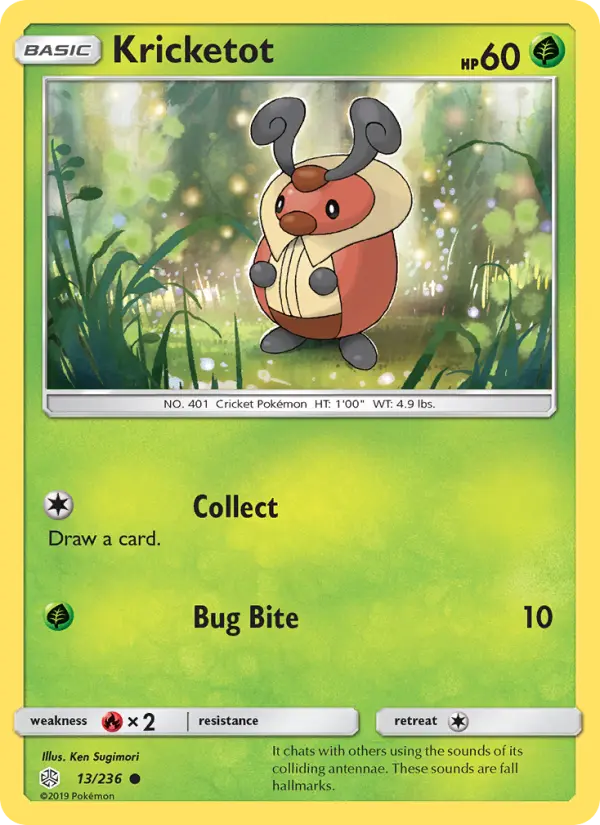 Kricketot 13 — Cosmic Eclipse 13, Normal finish