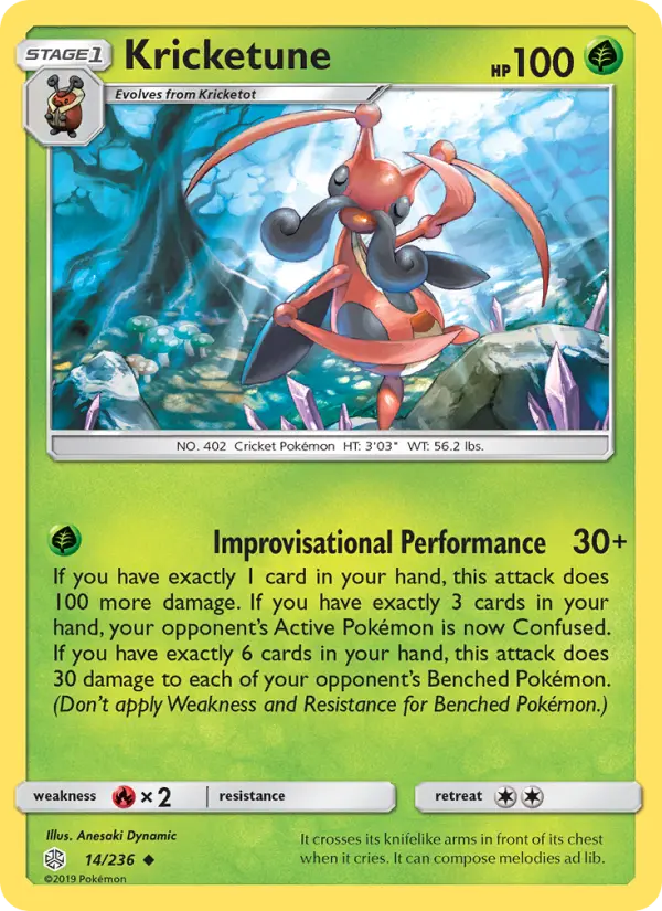 Kricketune 14 — Cosmic Eclipse 14, Normal finish