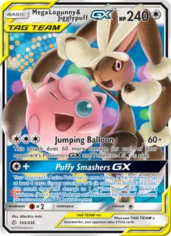 Mega Lopunny & Jigglypuff-GX — Cosmic Eclipse #165