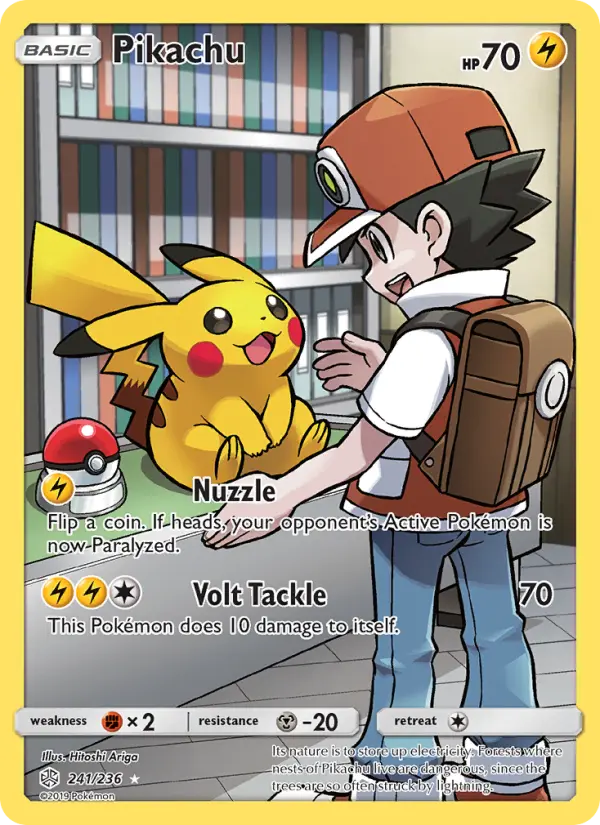 Pikachu 241 card from Cosmic Eclipse