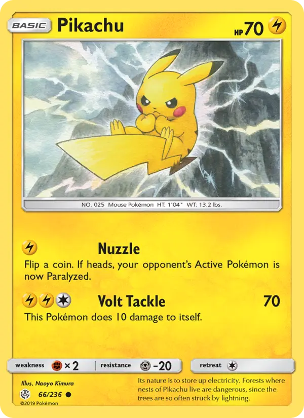 Pikachu 66 — Cosmic Eclipse 66, Normal finish