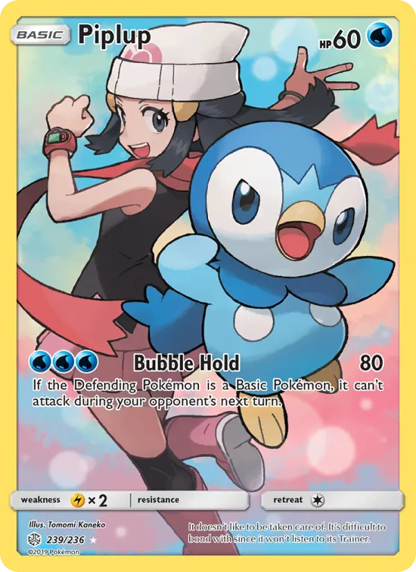 Piplup 239 card from Cosmic Eclipse