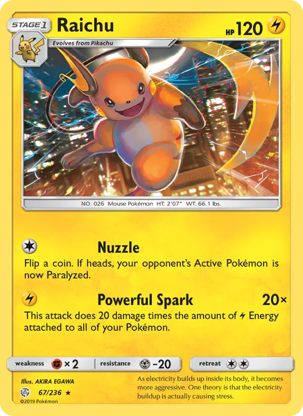Raichu 67 — Cosmic Eclipse 67, Normal finish