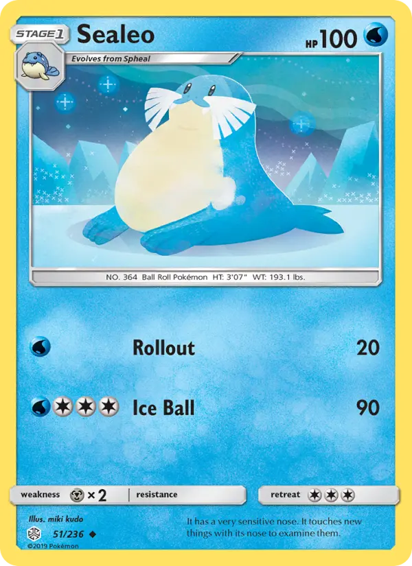 Sealeo 51 card from Cosmic Eclipse