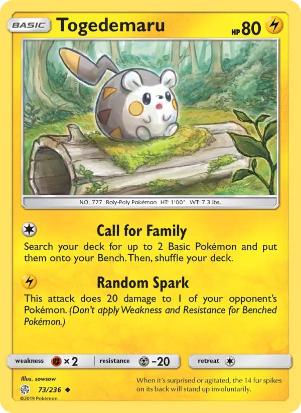 Togedemaru 73 — Cosmic Eclipse 73, Normal finish