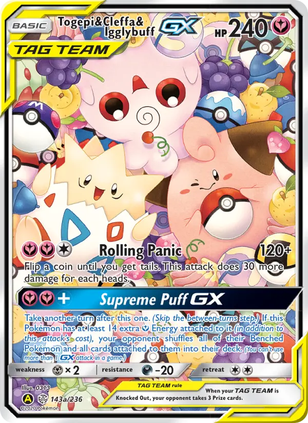 Togepi & Cleffa & Igglybuff-GX 143a — the most expensive 0313 card