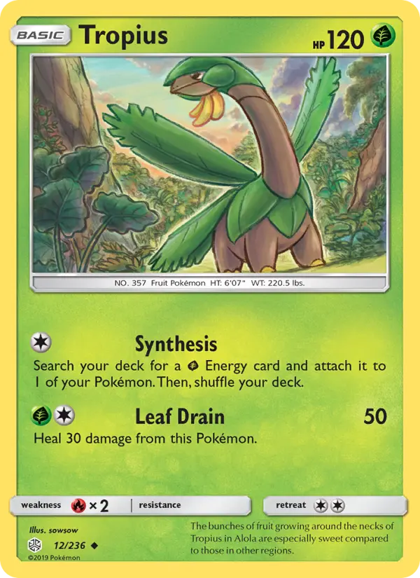 Tropius 12 — Cosmic Eclipse 12, Normal finish