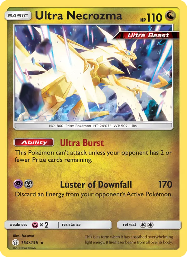 Ultra Necrozma 164 — Cosmic Eclipse 164, Holofoil finish