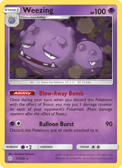 Weezing — Cosmic Eclipse #77