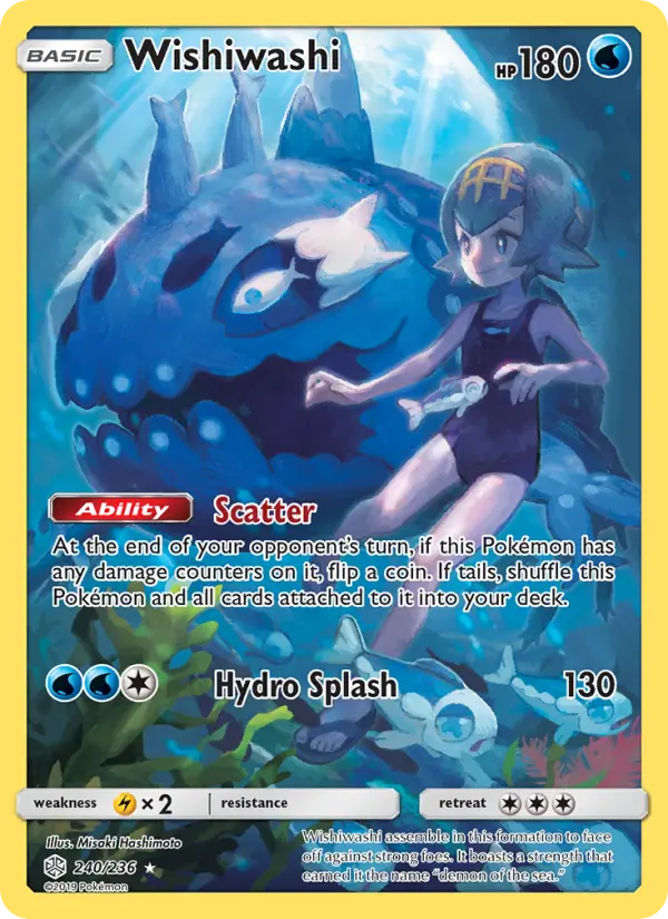 Wishiwashi 240 — Cosmic Eclipse 240, Holofoil finish