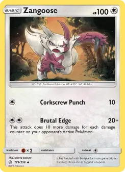 Zangoose — Cosmic Eclipse 173